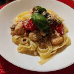 Tagliatelle cu somon