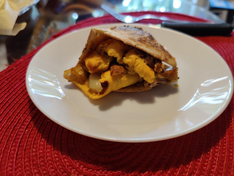 omleta in tortilla