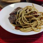 spaghetti con pesto