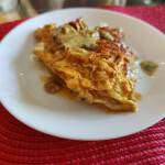 omleta cu chorizo branza albastra si pimenton