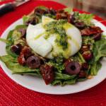 salata cu burrata si spanac