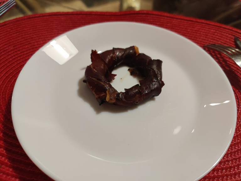 rondele de ceapa invelite in bacon