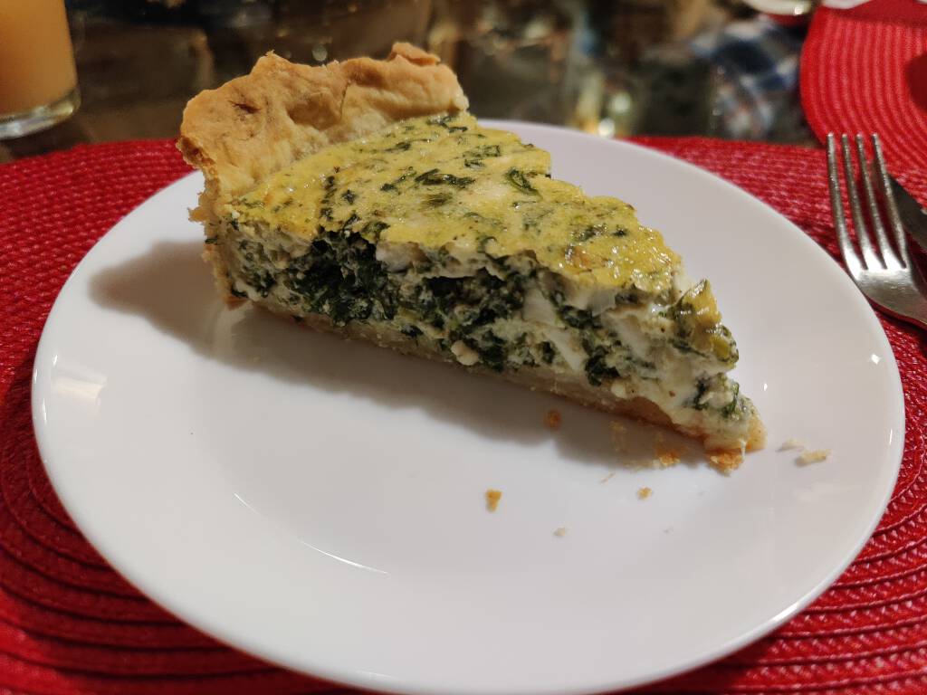 quiche cu branza si spanac