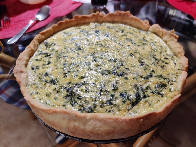 quiche cu branza si spanac