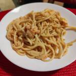 carbonara con salmone affumicato