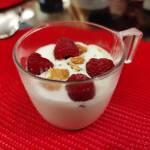 crema de ricotta cu zmeura