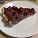tarta cu ciocolata visine si rodie