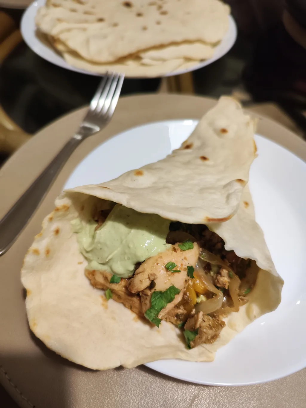 fajitas de pui