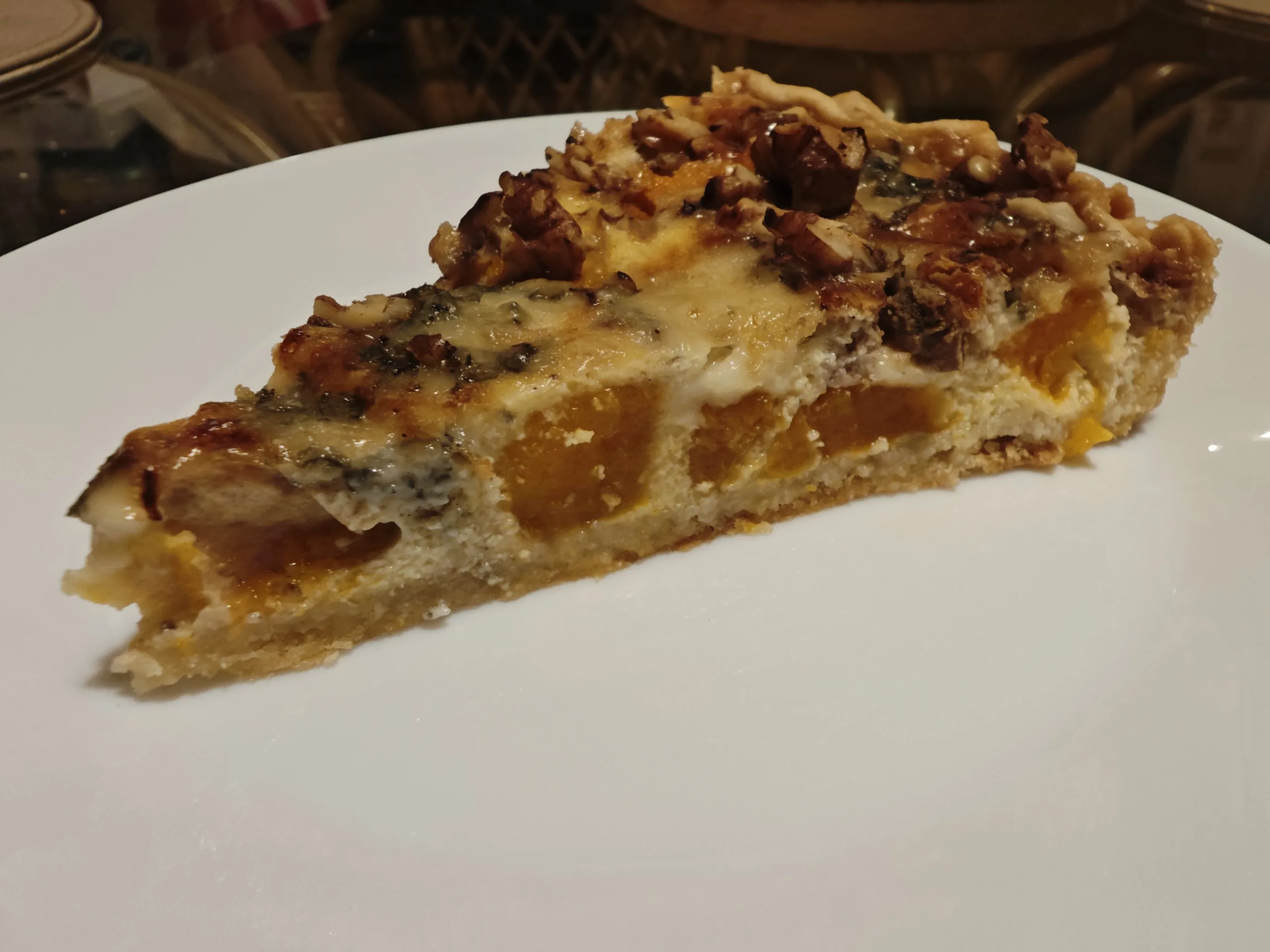 Quiche cu dovleac si gorgonzola