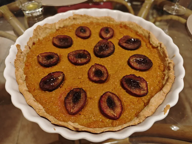 Tarta de dovleac cu prune