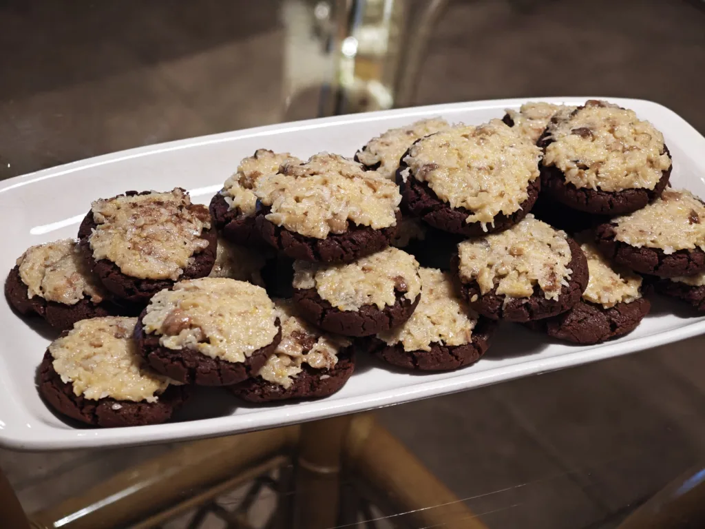 German chocolate cookies