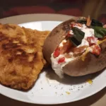 Cartofi copti cu somon afumat