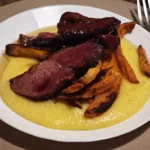 Pastrama de rata cu cartofi dulci