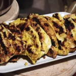 Pui marinat in curry