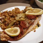 Somon cu fenicul si pesto de rosii uscate