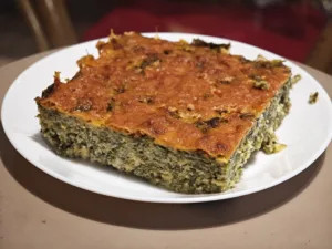 Sufleu cu spanac si branza de vaci