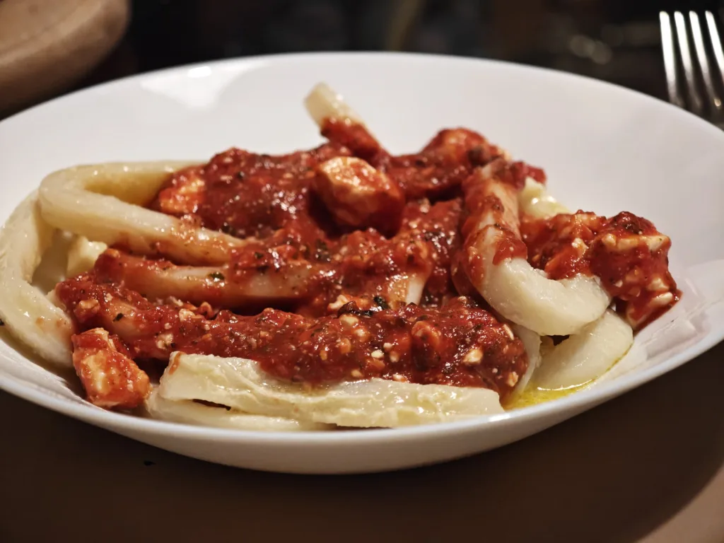 Calamari saganaki