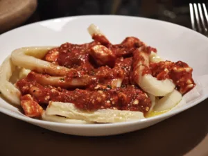 Calamari saganaki