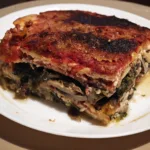 Lasagna de zuchini cu ciuperci