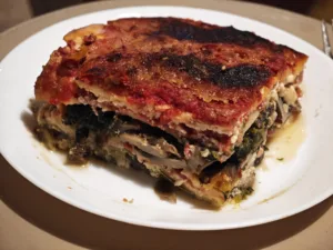 Lasagna de zuchini cu ciuperci