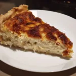 Quiche cu branza proaspata de oaie si praz