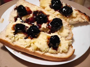 Branza de burduf cu dulceata