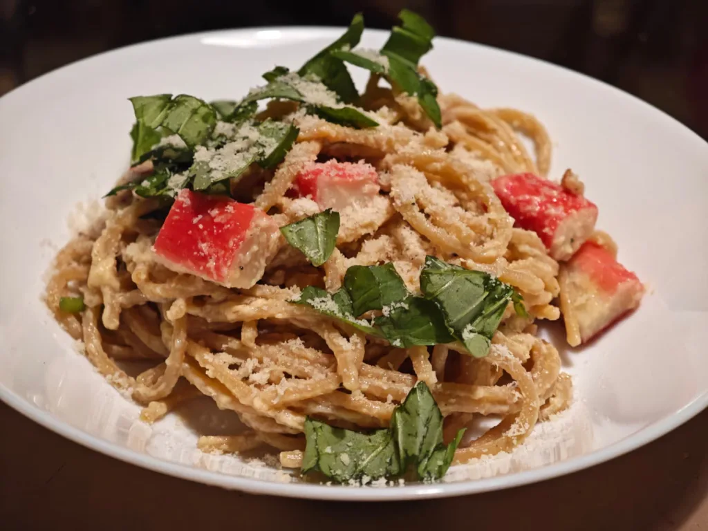 Carbonara cu surimi