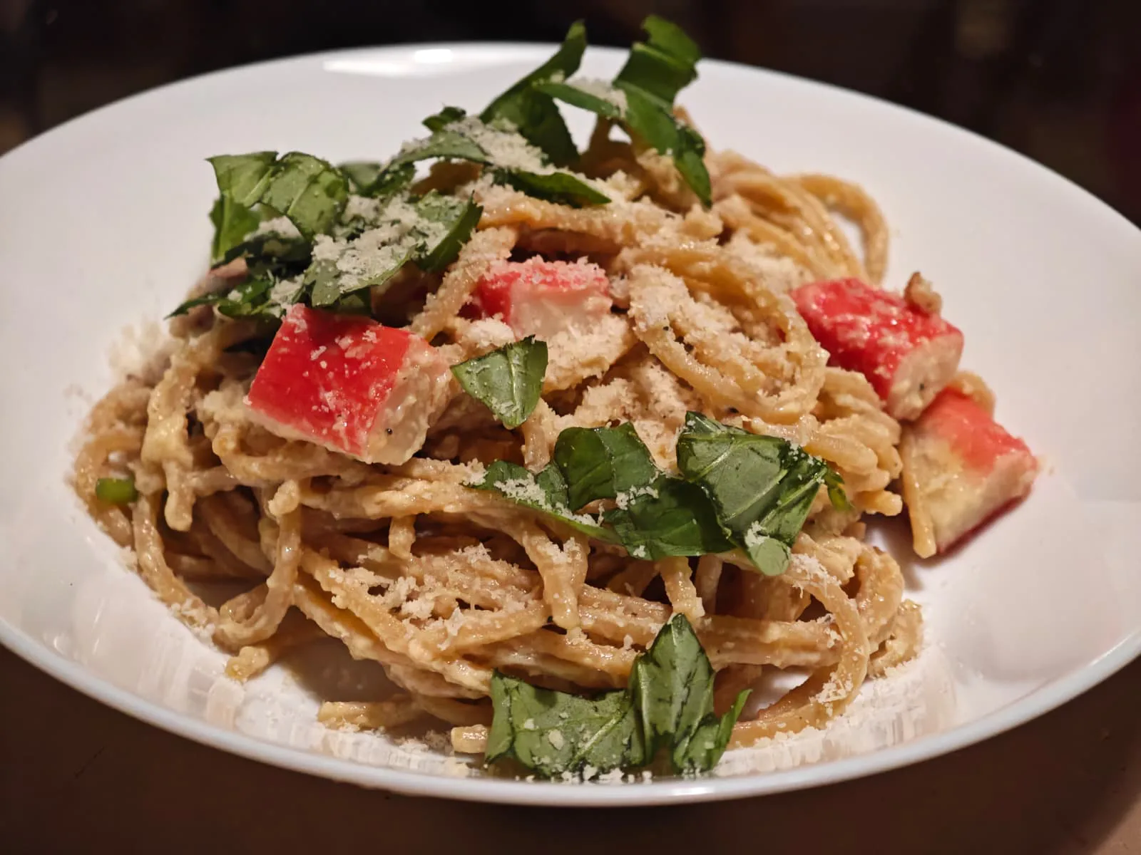 Carbonara cu surimi