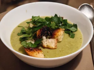 Supa crema de fasole verde