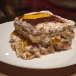 Tiramisu cu piersici