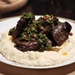 Ficatei de pui la cuptor cu sos chimichuri