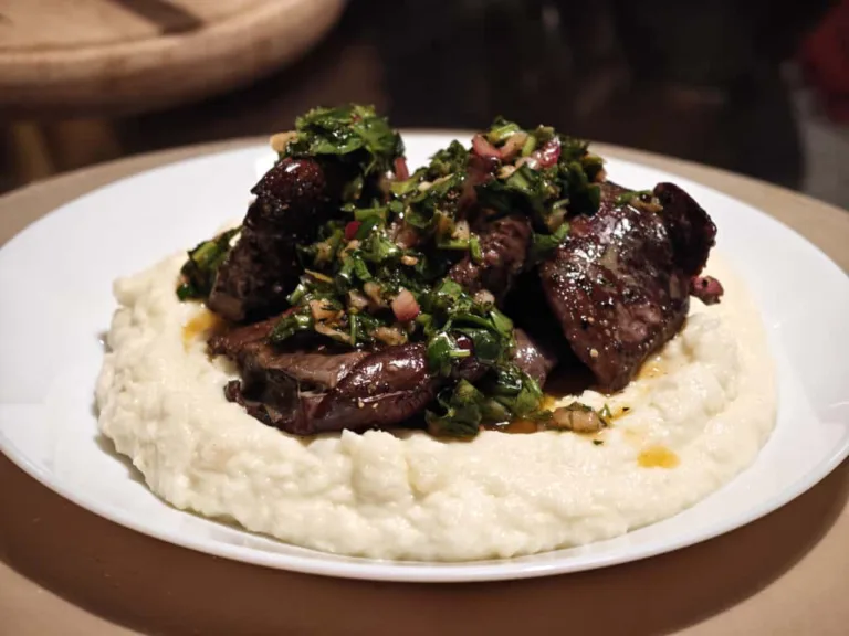 Ficatei de pui la cuptor cu sos chimichuri