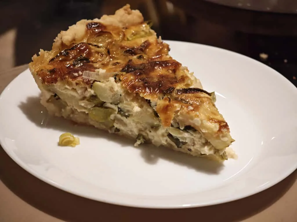 Quiche cu dovlecei si praz