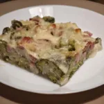 Brocoli cu bacon si branza la cuptor