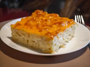 Budinca de macaroane cu branza