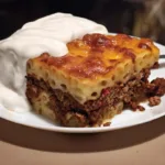 Budinca de macaroane cu carne