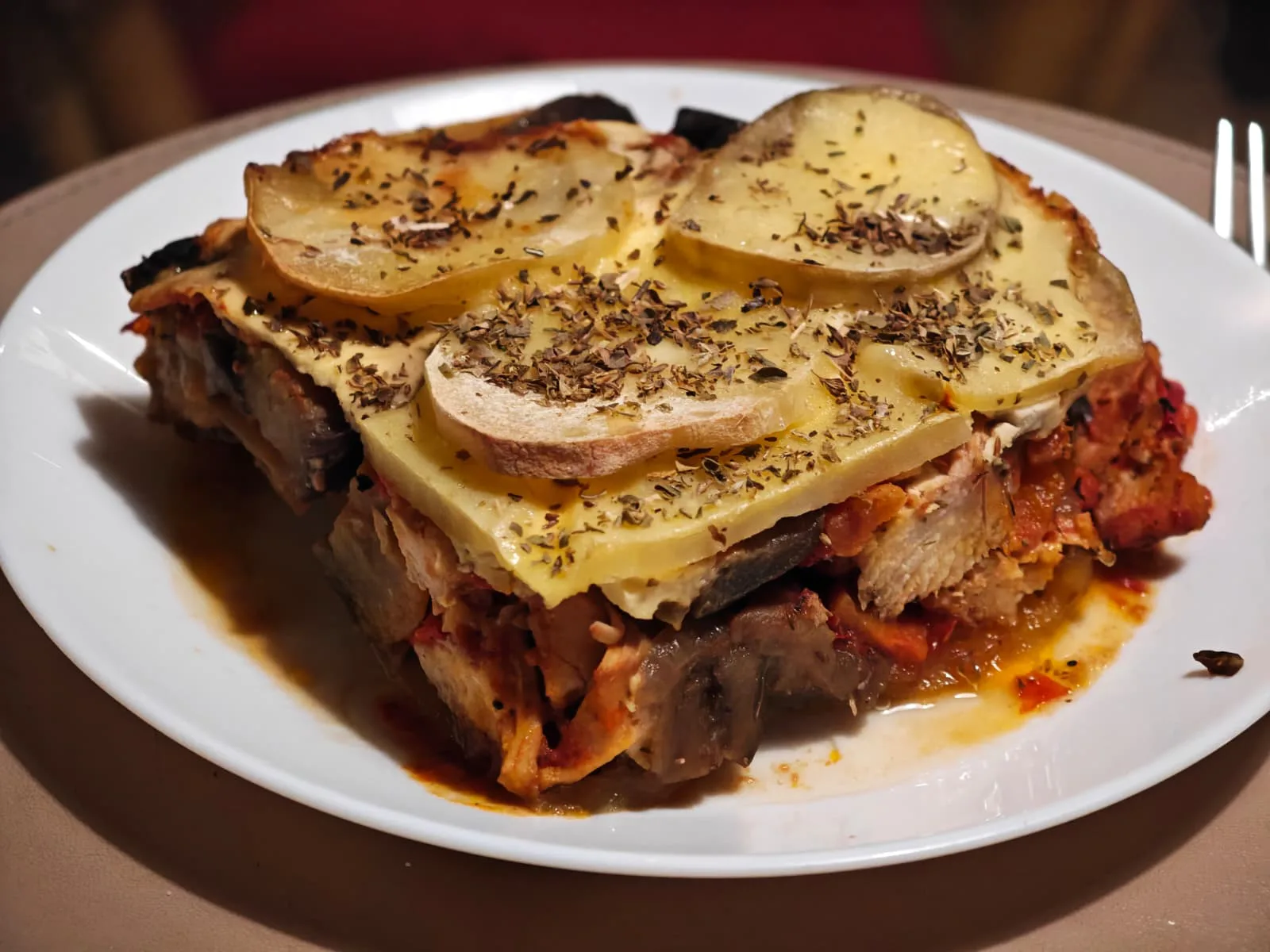 Musaca de pui cu cartofi