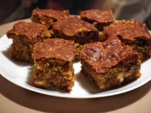 Pumpkin blondies