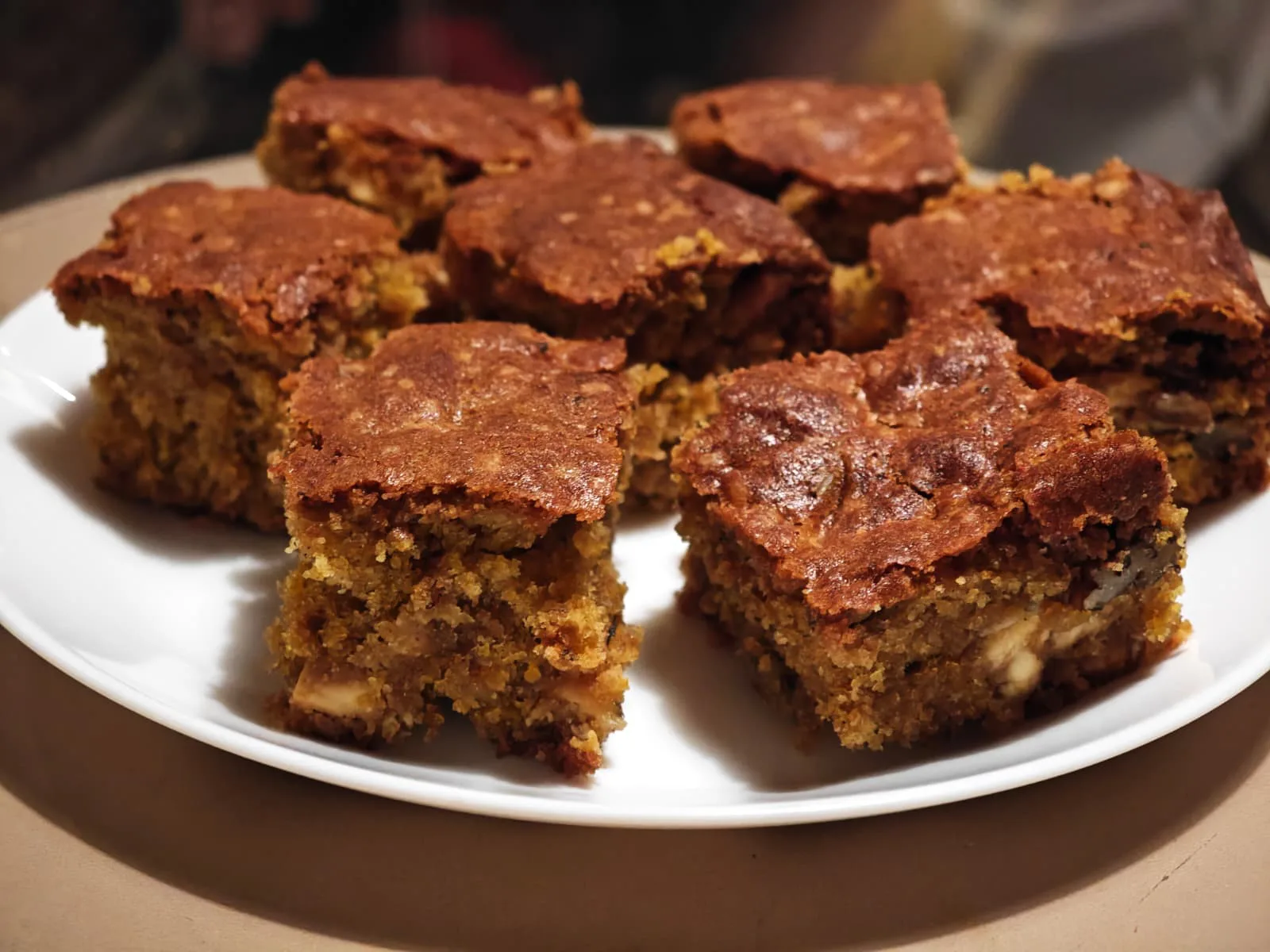 Pumpkin blondies