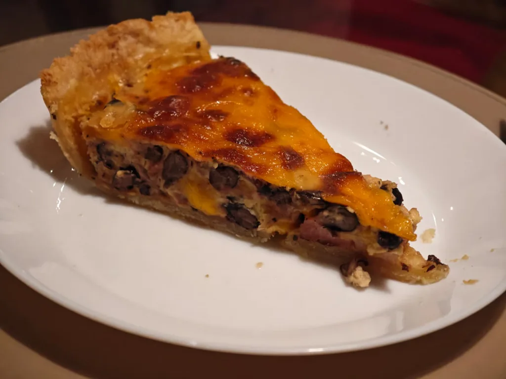 Quiche cu fasole neagra