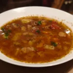 Ciorba slovaca de vita cu maghiran