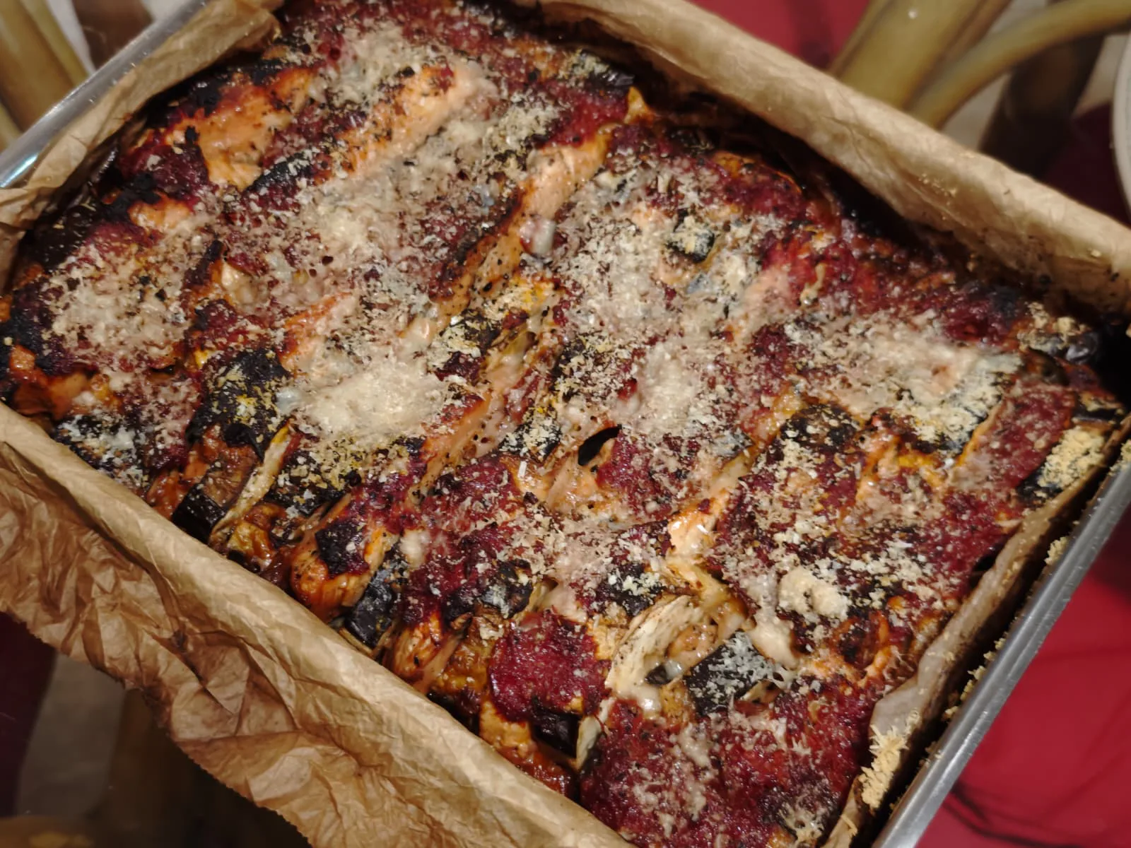 Pui cu vinete si parmezan