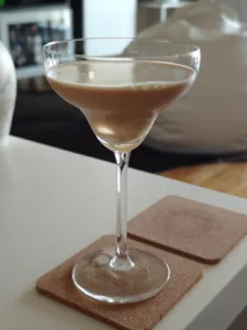 Bourbon cream coffee martini