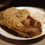 Cotlet afumat cu orez