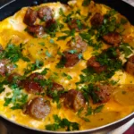 Oua cu cartofi si carnati