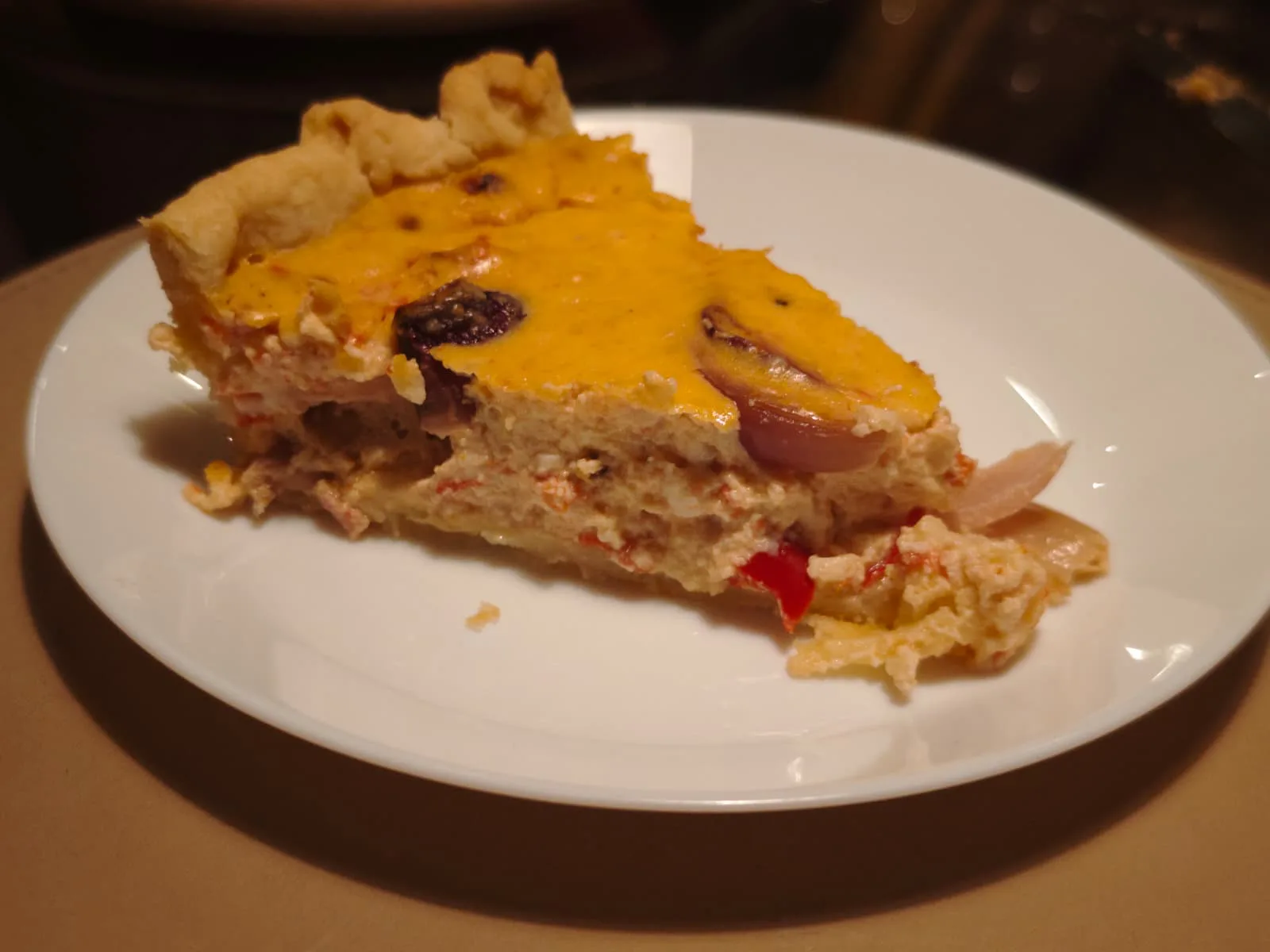 Quiche cu rosii coapte