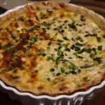 Quiche cu somon afumat si sparanghel