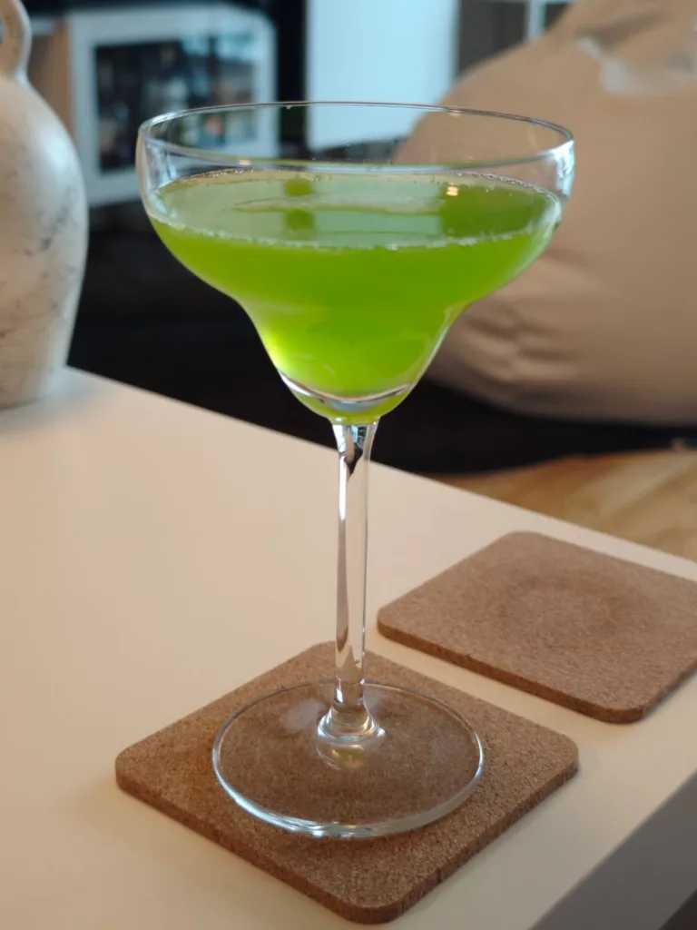 Shamrock sour martini
