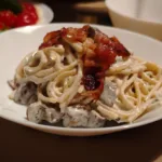 Spaghetti grecesti cu feta si kaseri