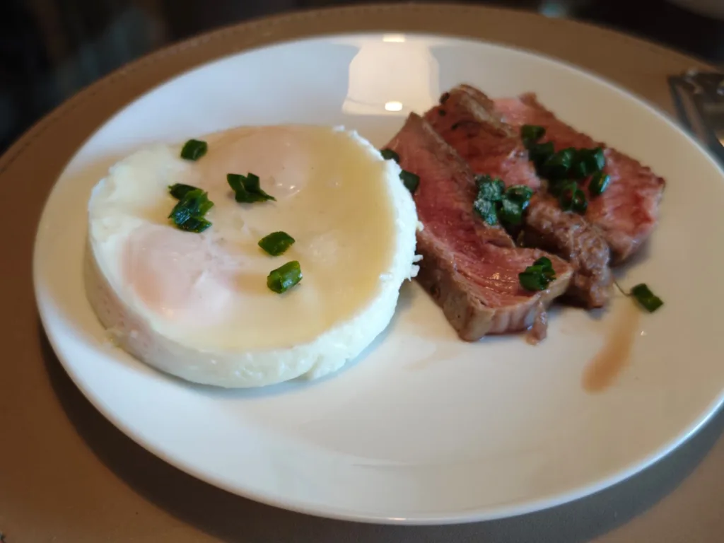 Steak and eggs